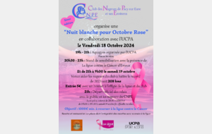 Nuit Blanche pour Octobre Rose